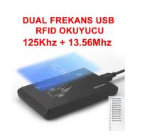 MİFARE + PROXİMİTY  ÇİFT FREKANS 13.56MHZ VE 125KHZ USB RFİD KART OKUYUCU